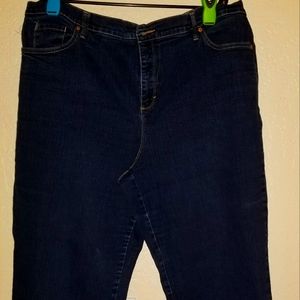 Gloria Vanderbilt Amanda Classic Fit Ultra Stretch Blue Jeans 22W Short.
